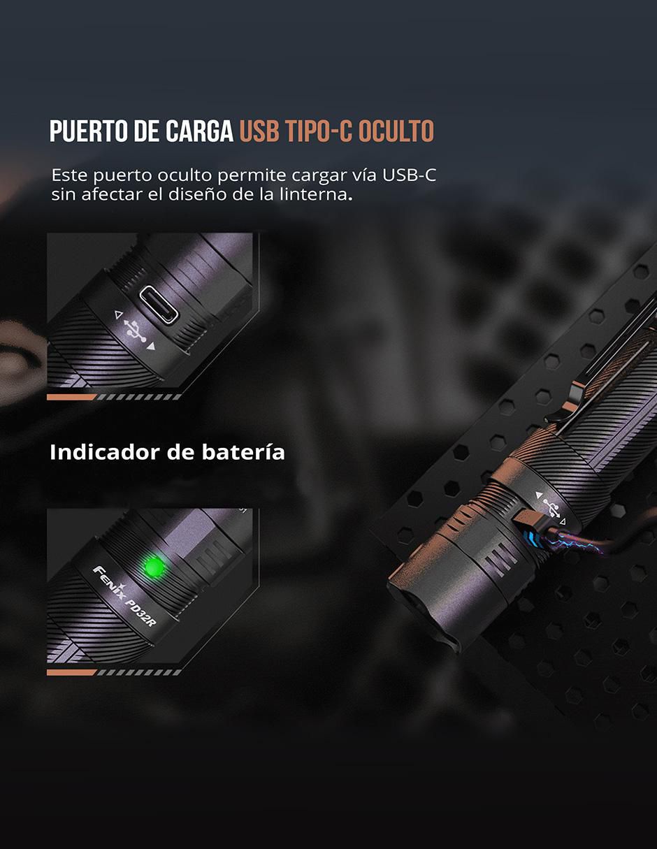 Linterna de mano Fenix PD32R Edc