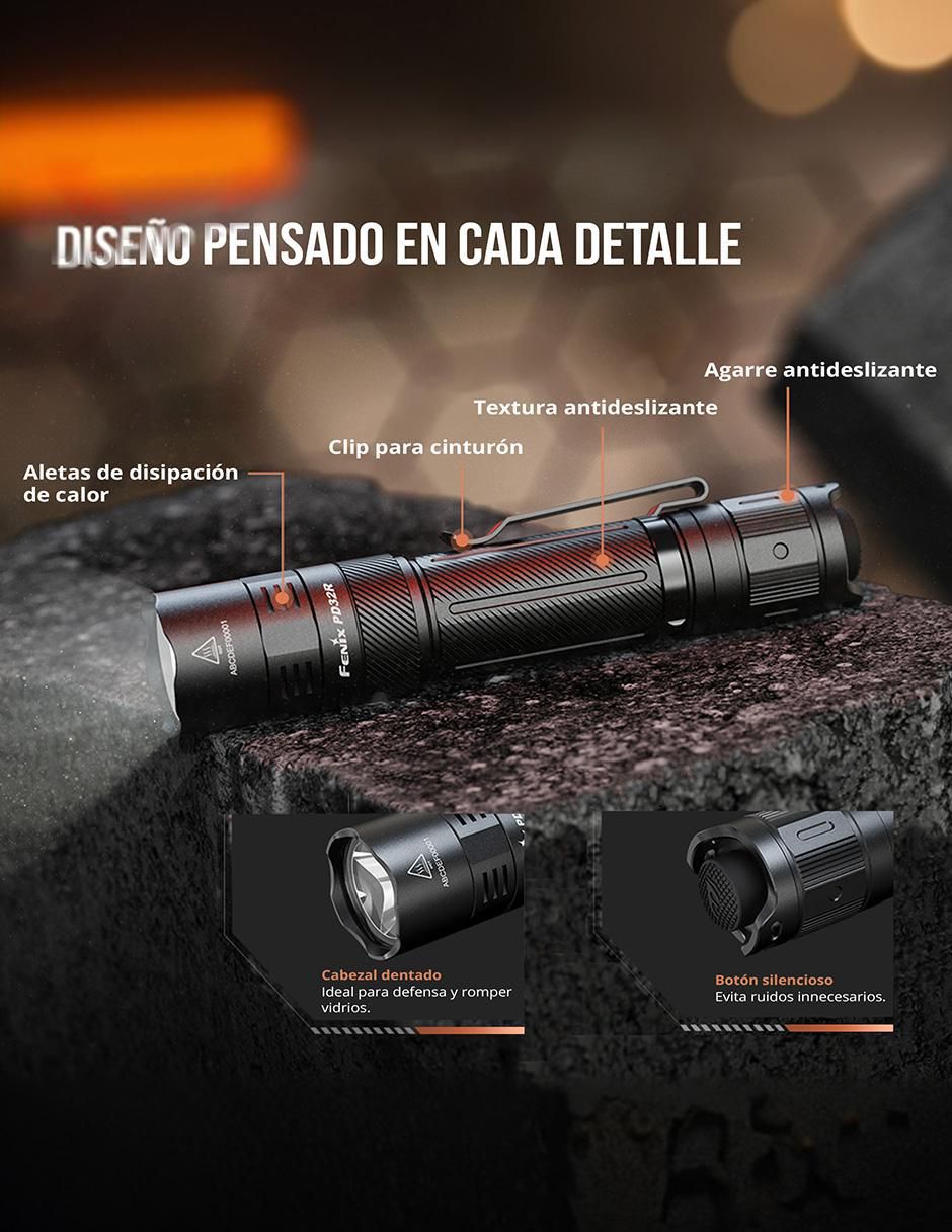 Linterna de mano Fenix PD32R Edc