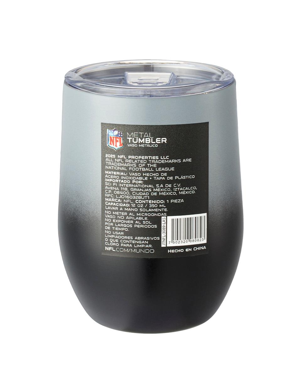 Termo Nfl de acero inoxidable con tapa a presión 350 ml