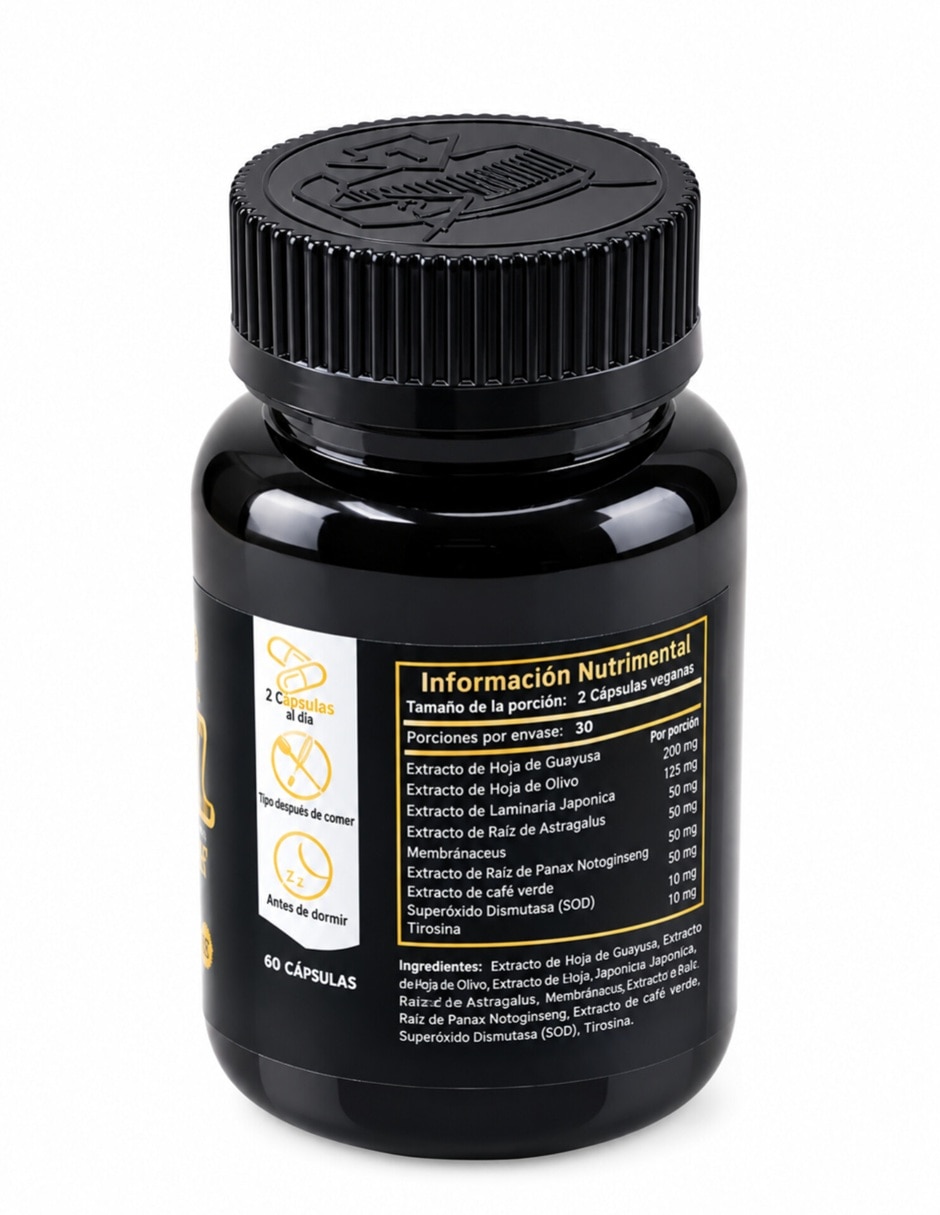 Reductor abdominal con multivitaminico de 30 cápsulas