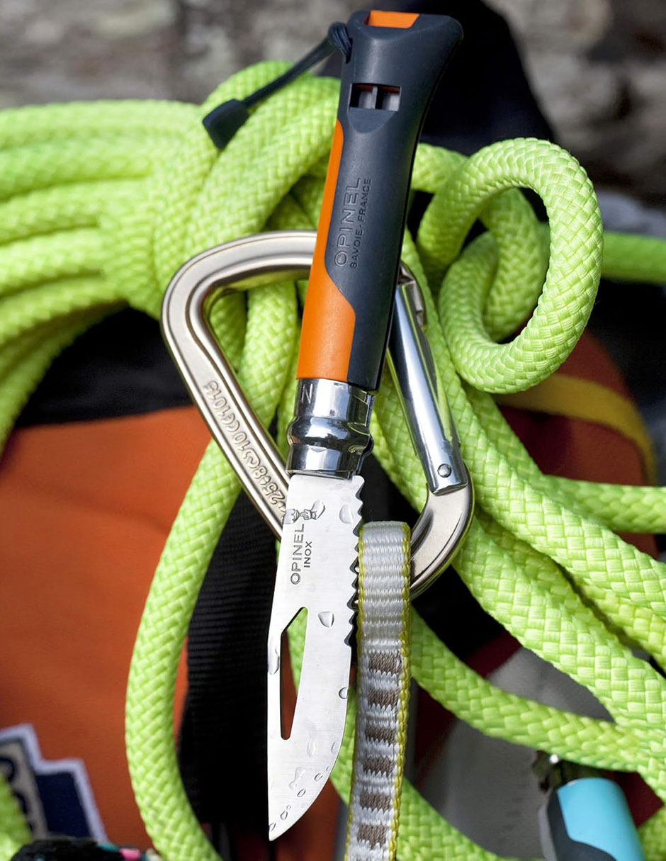 Navaja Outdoor multiusos con silbato para campismo vela y buceo