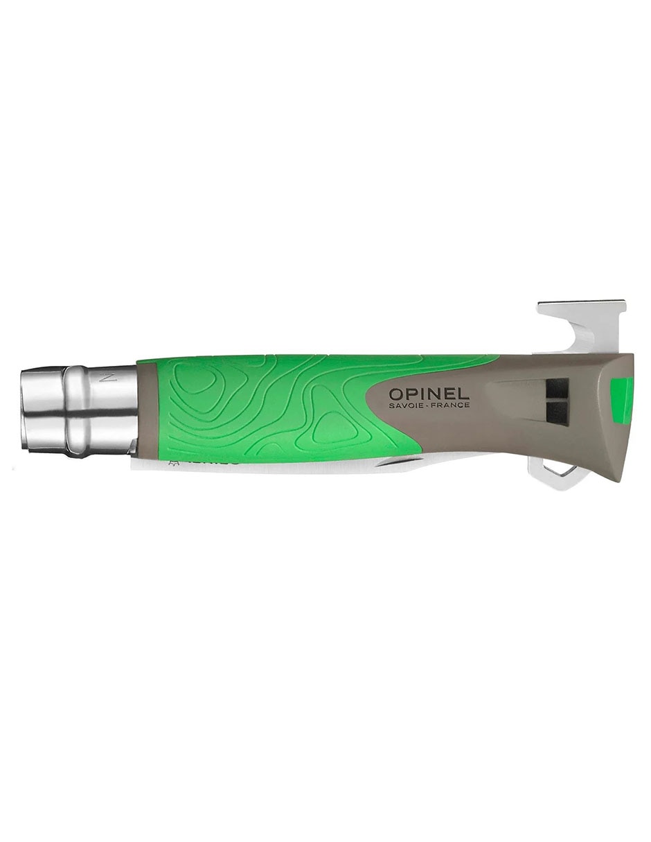Navaja outdoor con gancho de garrapatas verde 4