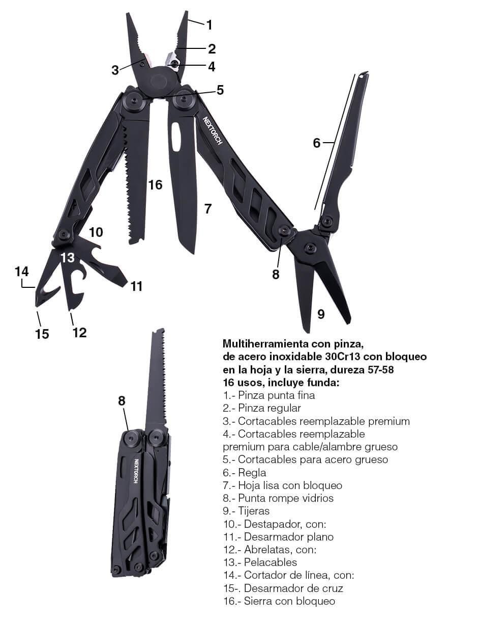 Multiherramienta plegable black 6