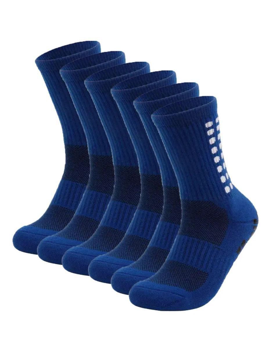 Set de calcetín antiderrapante para fútbol para infantil unisex 6 pares
