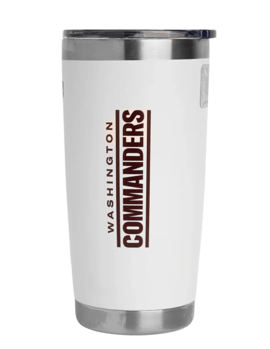Termo de acero inoxidable Commanders Nfl con tapa a presión 600 ml 5