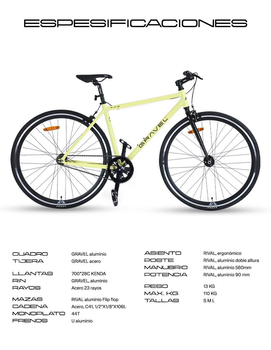 Bicicleta de ruta rodada 700 Fixie 10