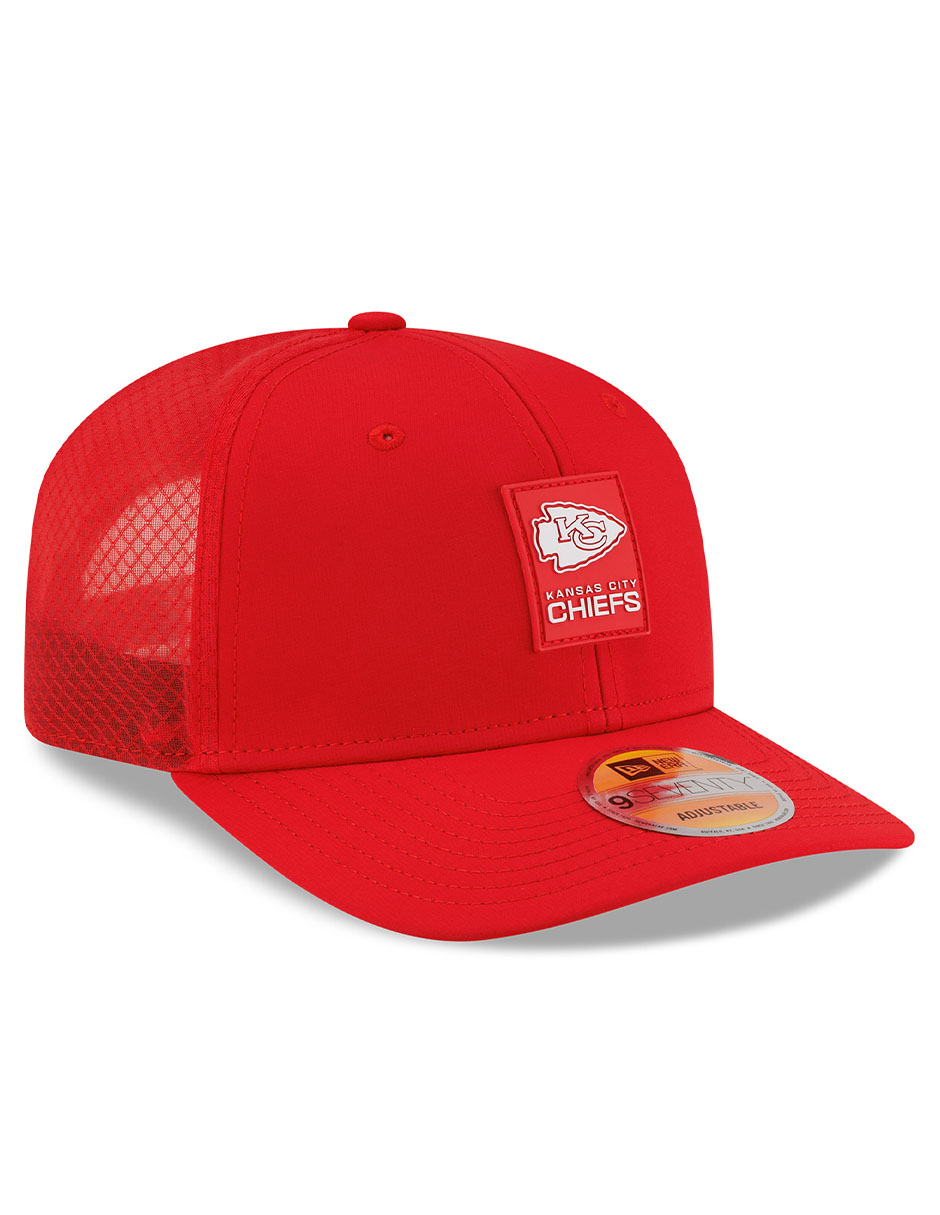 Gorra visera curva correa ajustable para fútbol americano Sideline NFL Kansas City Chiefs para adulto