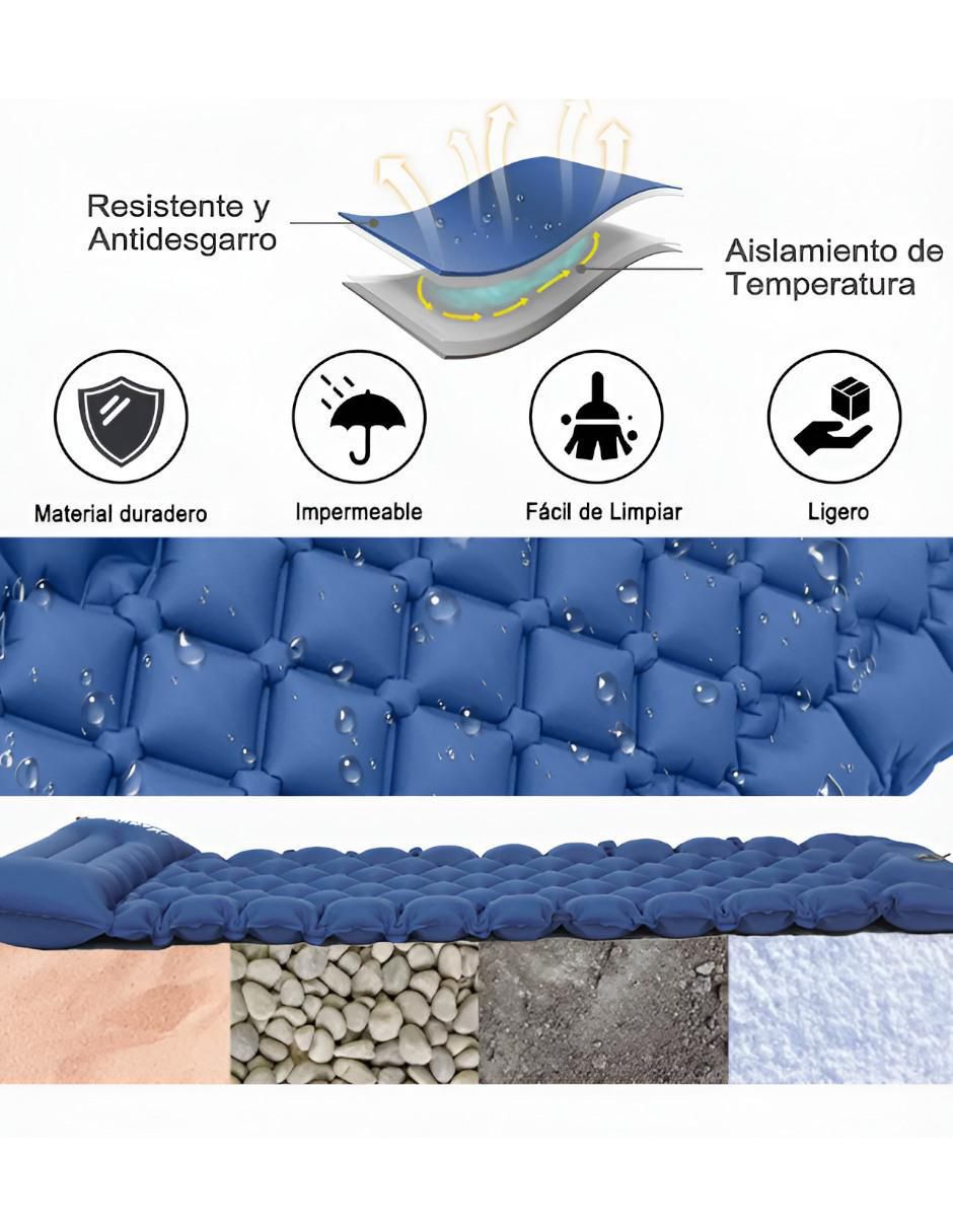 Colchón inflable Xtllar4631 colchoneta pillow top integrada 3