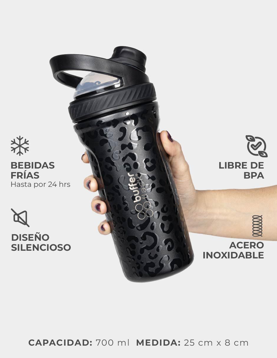 Vaso shaker de acero inoxidable con tapa rosca 700 ml 7