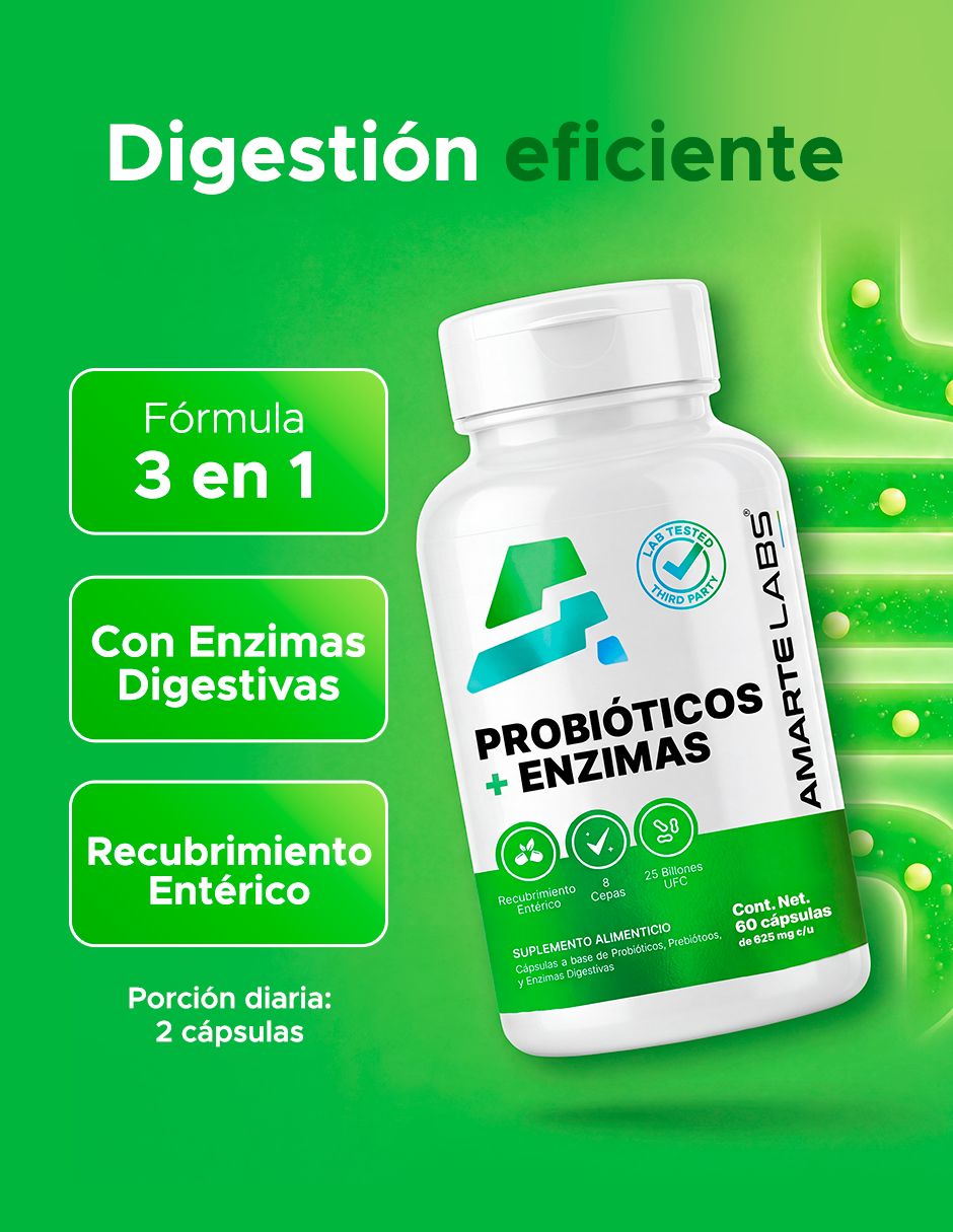 Probióticos + enzimas de 60 cápsulas 6