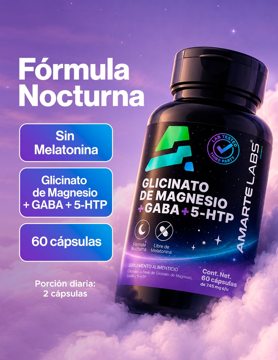 Glicinato de Magnesio + GABA + 5-HTP de 60 cápsulas 6