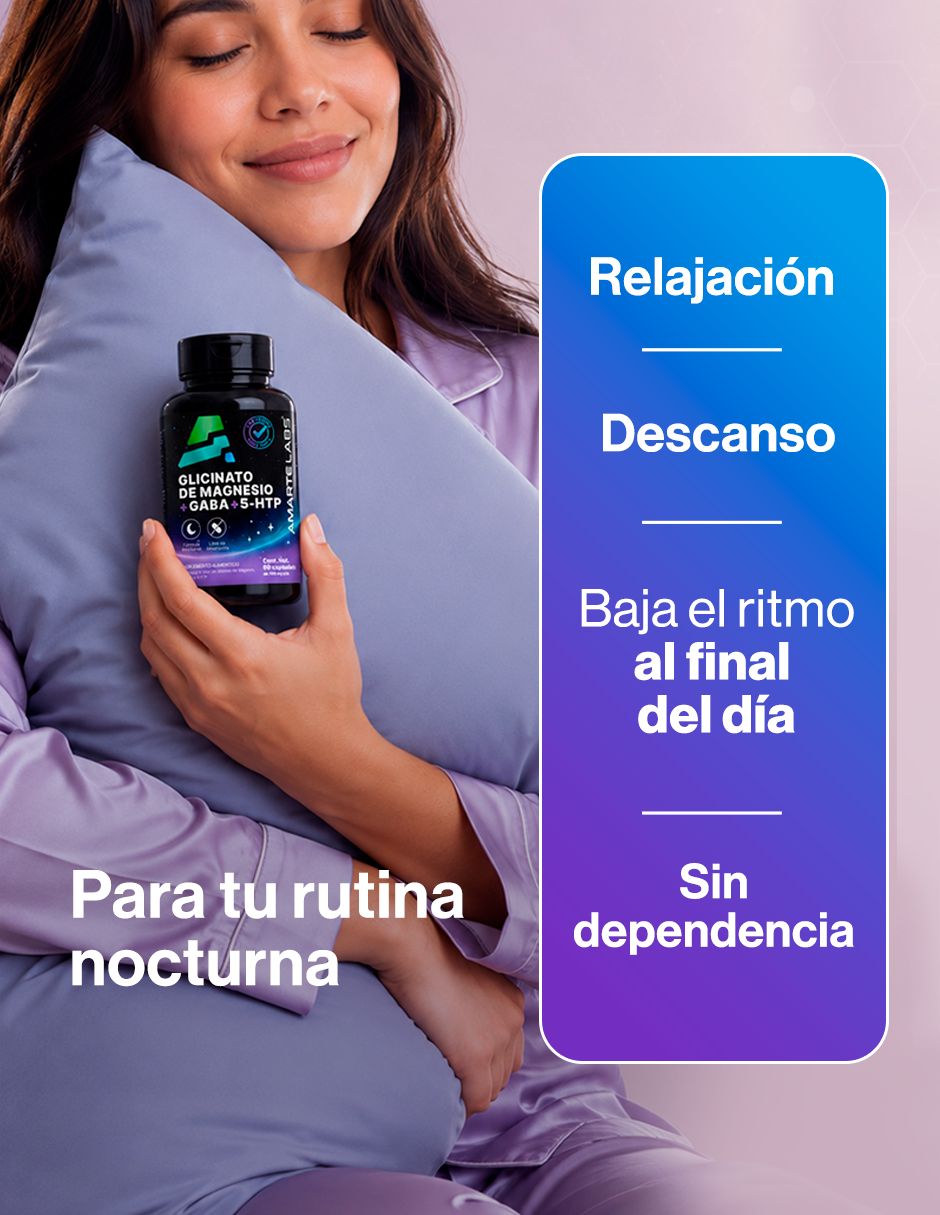 Glicinato de Magnesio + GABA + 5-HTP de 60 cápsulas 4