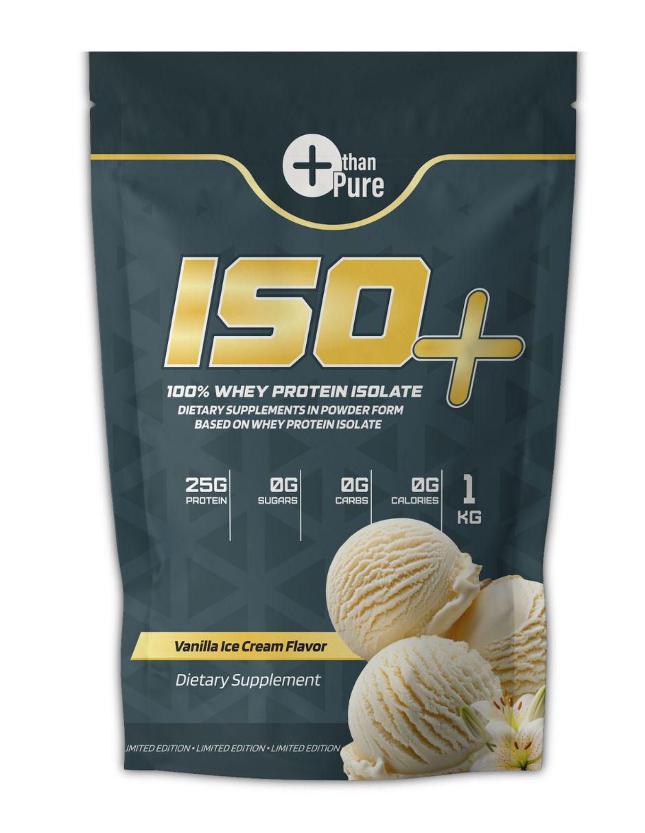 ISO+ ISOLATE con calcio sabor vainilla de 1 kg