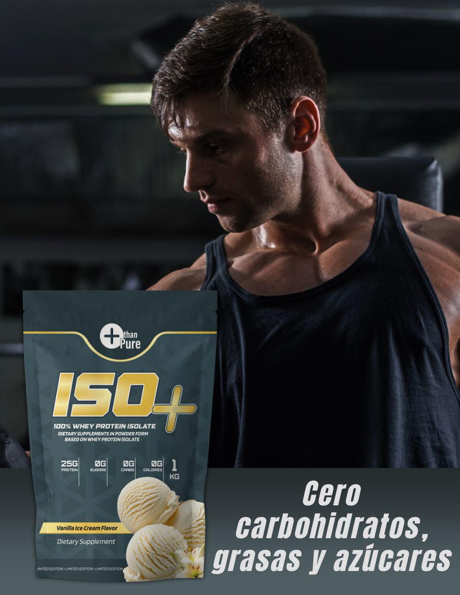 ISO+ ISOLATE con calcio sabor vainilla de 1 kg