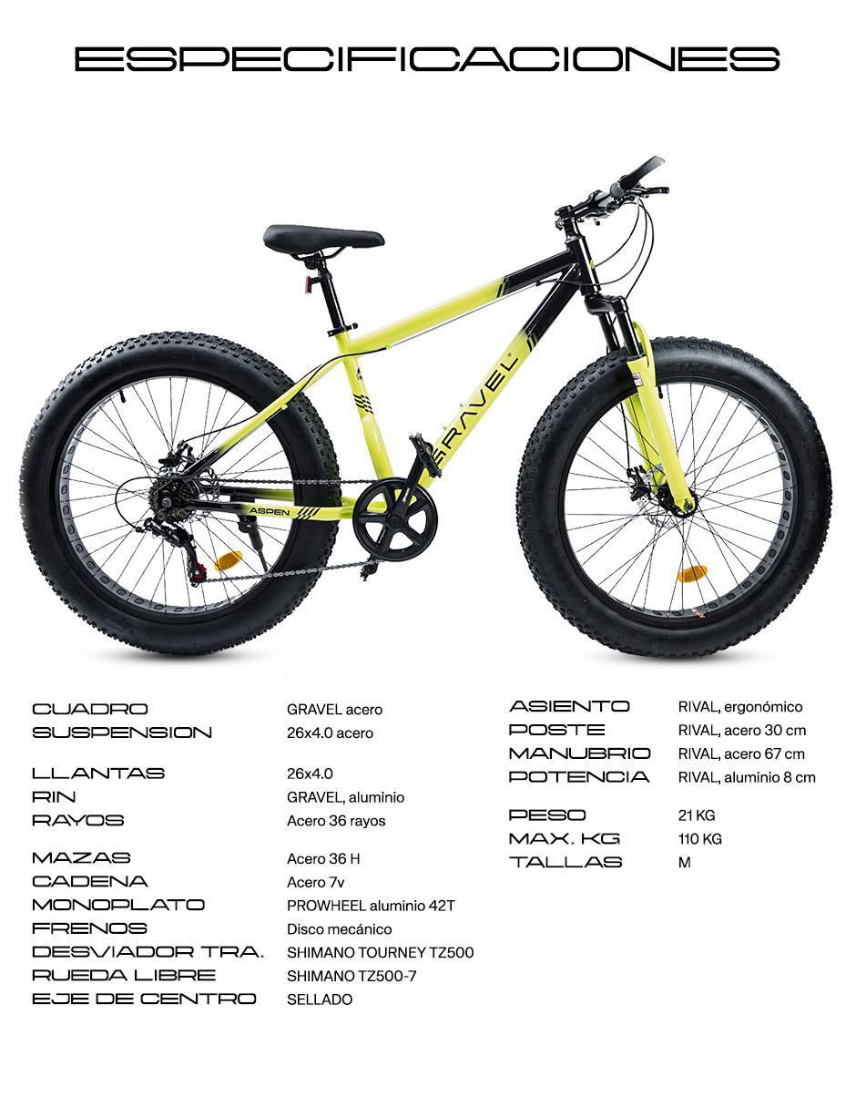 Bicicleta de montaña rodada 26 Aspen 4.0 2
