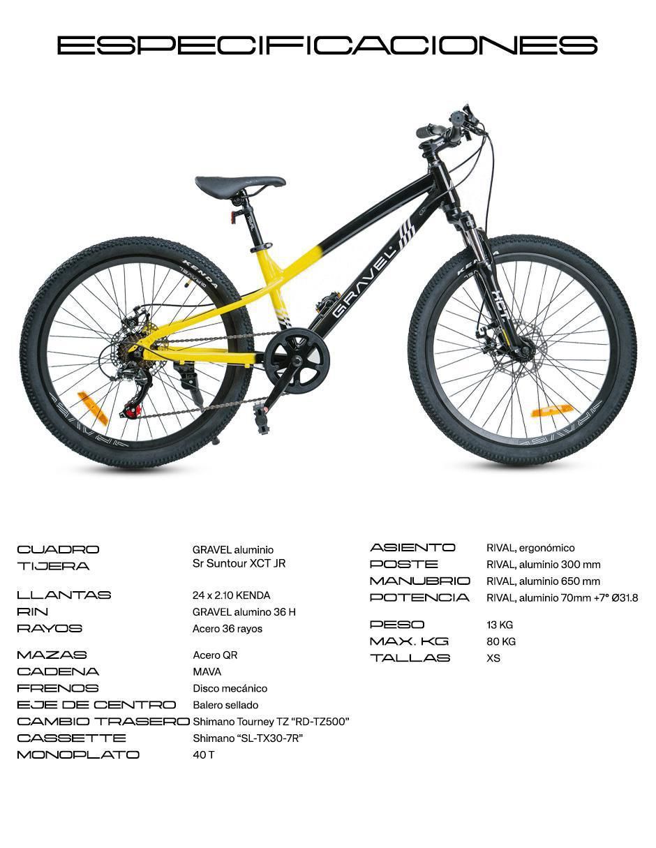 Bicicleta de montaña rodada 24 Rimo 2.0 2