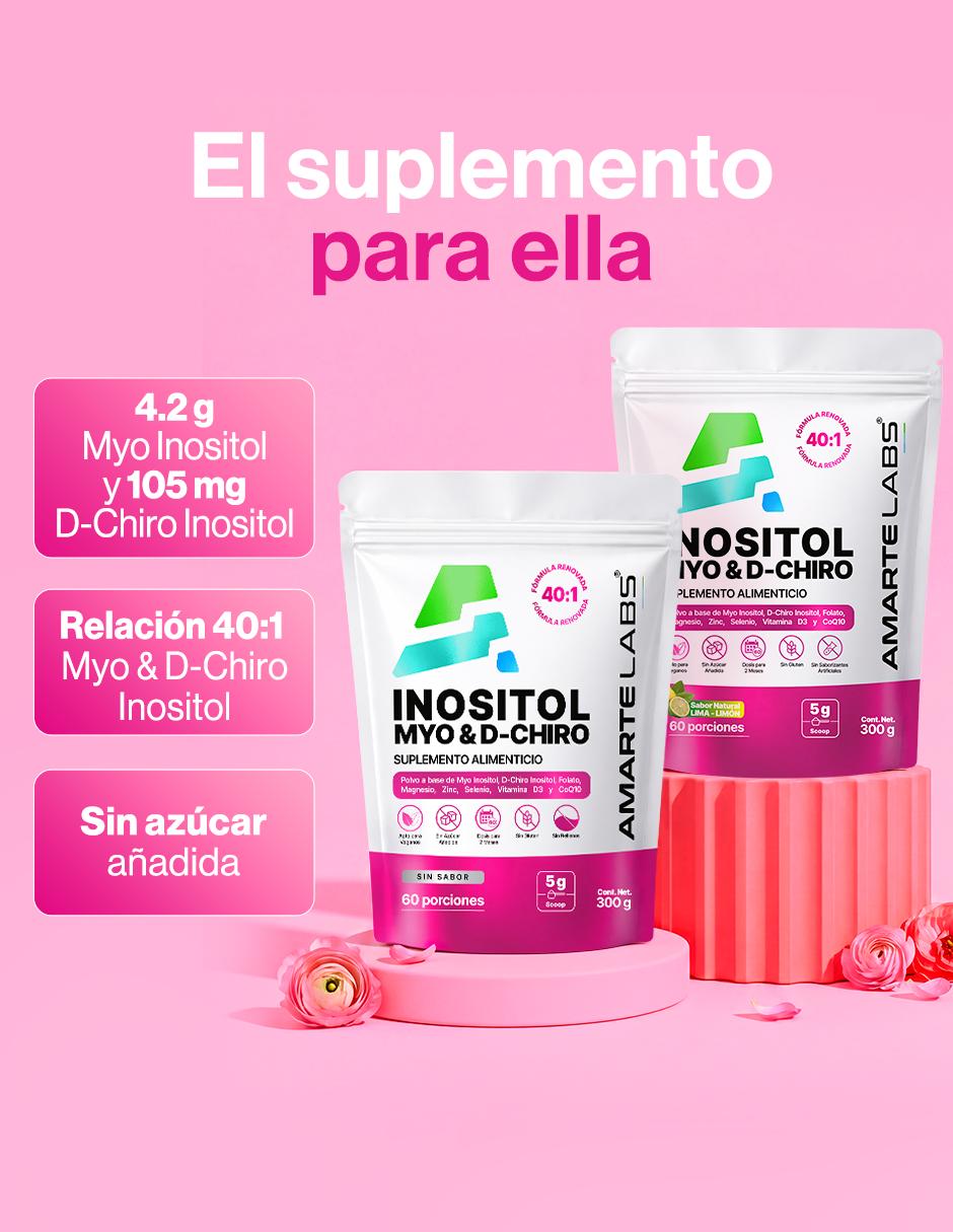 Myo & D-Chiro Inositol Amarte Labs de 300 g