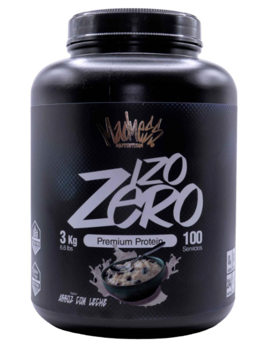 Proteína isolate madness suero de leche suplemento con proteína sabor arroz con leche de 3 kg Proteína isolate madness suero de leche suplemento con proteína sabor arroz con leche de 3 kg