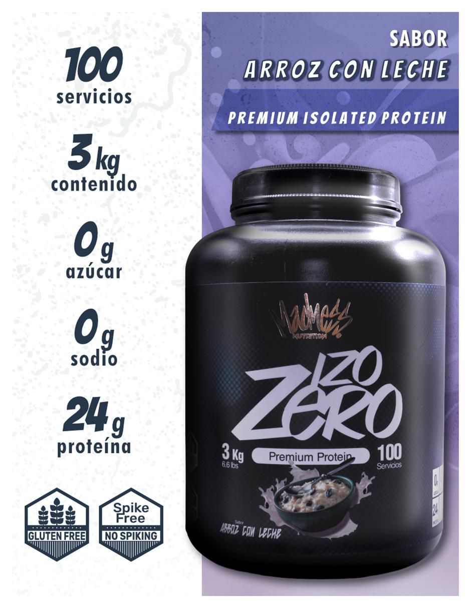 Proteína isolate madness suero de leche suplemento con proteína sabor arroz con leche de 3 kg 5