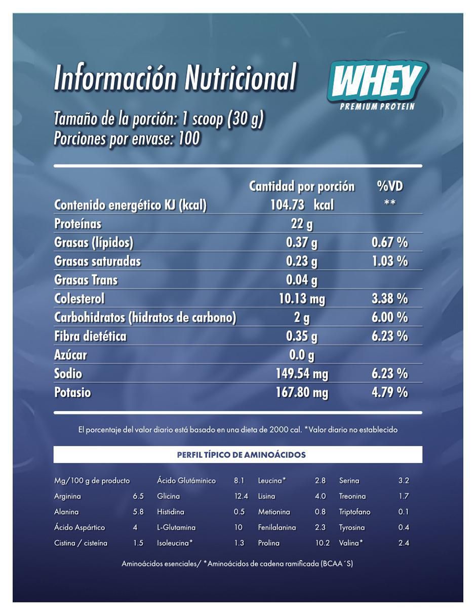 Proteína whey madness suplemento deportivo premium con proteína sabor chocolate de 3 kg 2