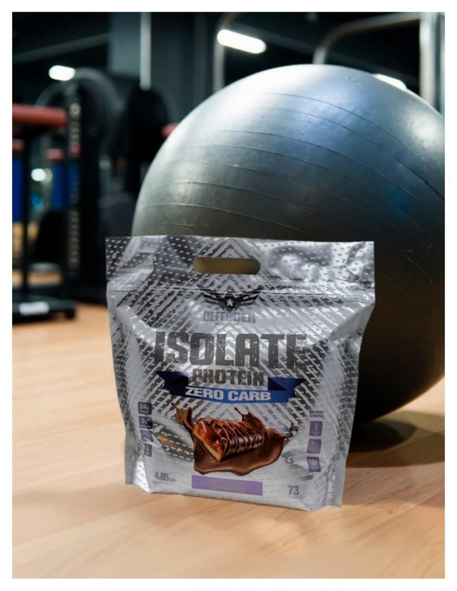 Proteína isolate defender suplemento levanta músculo con proteína sabor chocolate de 2.2 kg 4