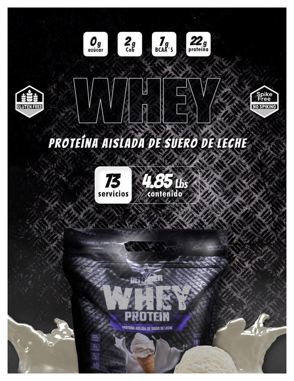 Costal proteína whey defender aislada suplemento con proteína sabor vainilla de 2.2 kg 5