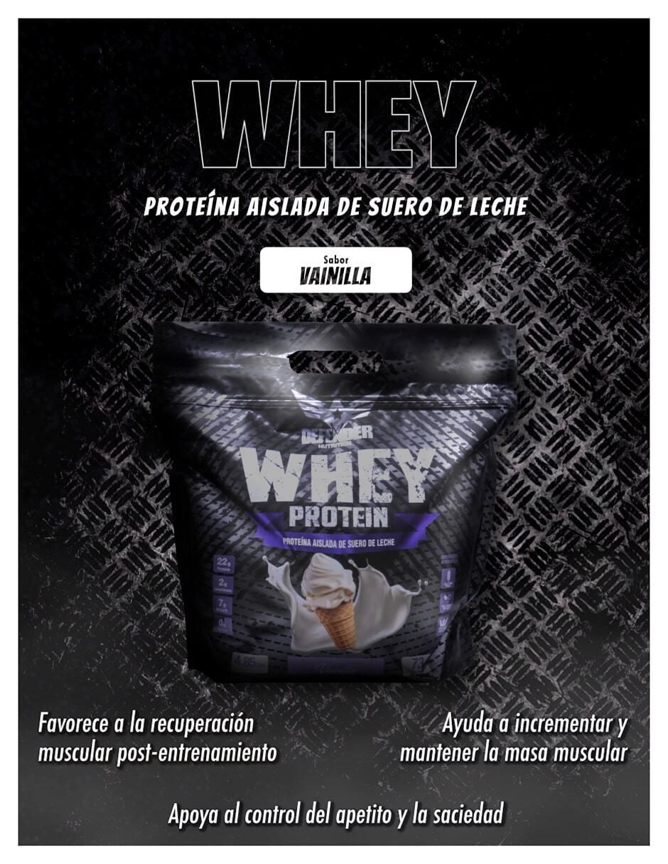 Costal proteína whey defender aislada suplemento con proteína sabor vainilla de 2.2 kg 3
