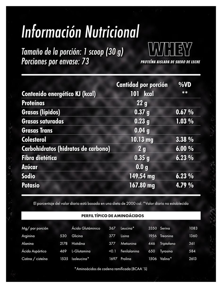 Costal proteína whey defender aislada suplemento con proteína sabor vainilla de 2.2 kg 2