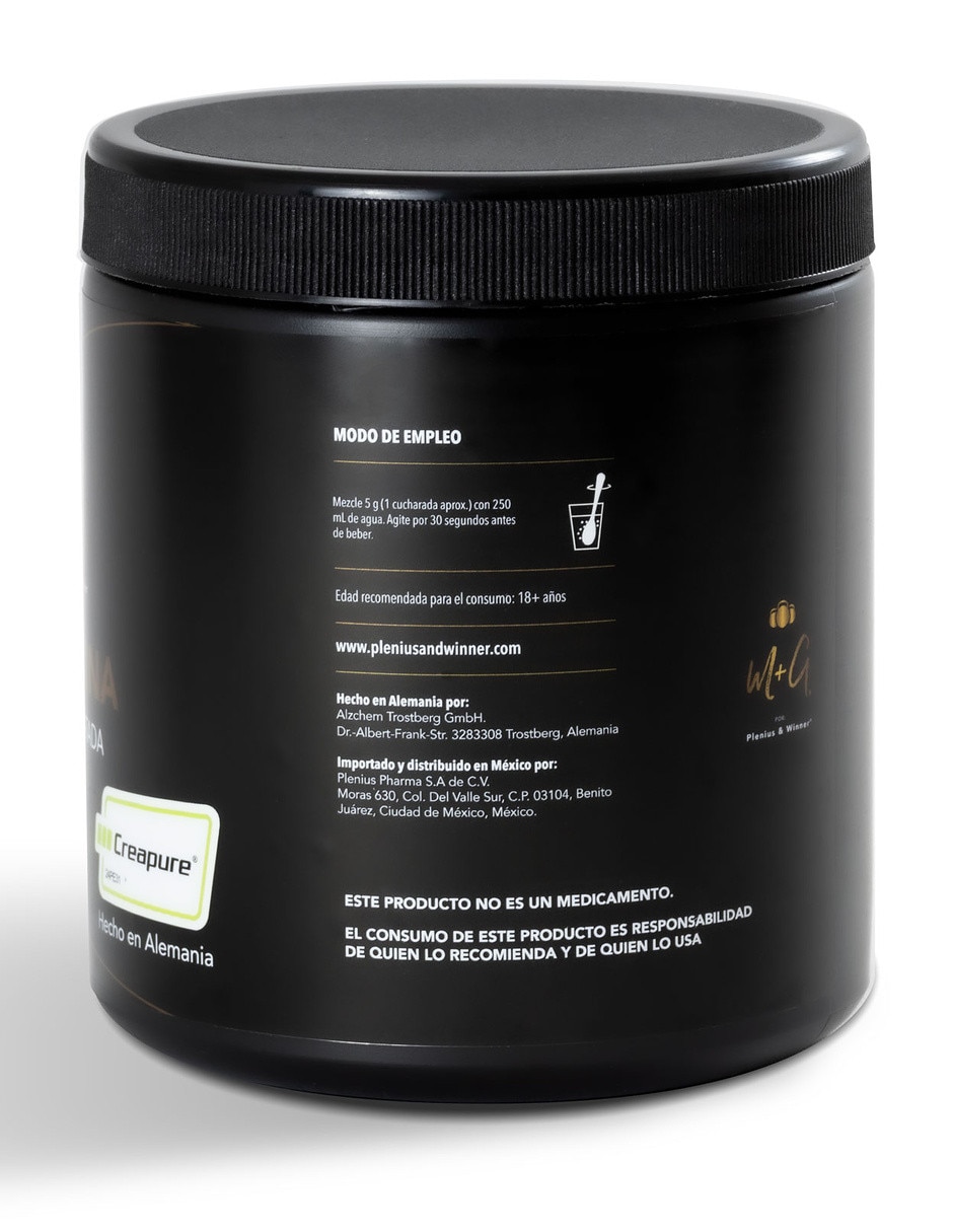 Creatina monohidratada creapure en polvo para preparar bebida de 450 g