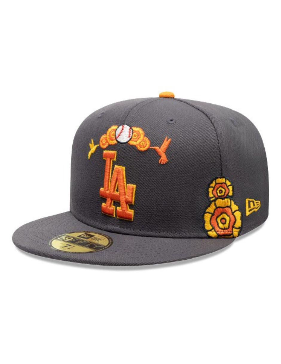 Gorra con visera plana cerrada para béisbol Dia De Muertos Los Angeles Dodgers adulto