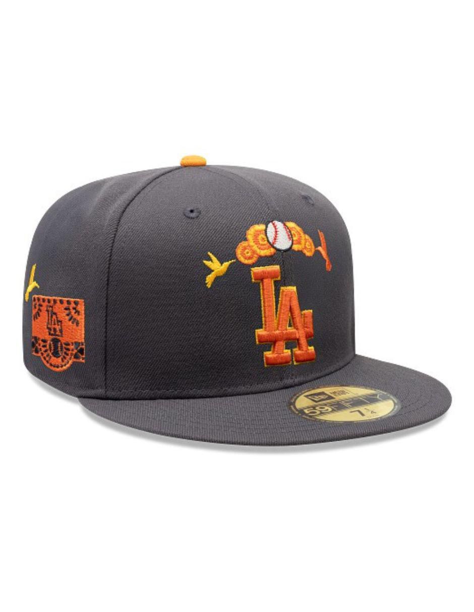 Gorra con visera plana cerrada para béisbol Dia De Muertos Los Angeles Dodgers adulto
