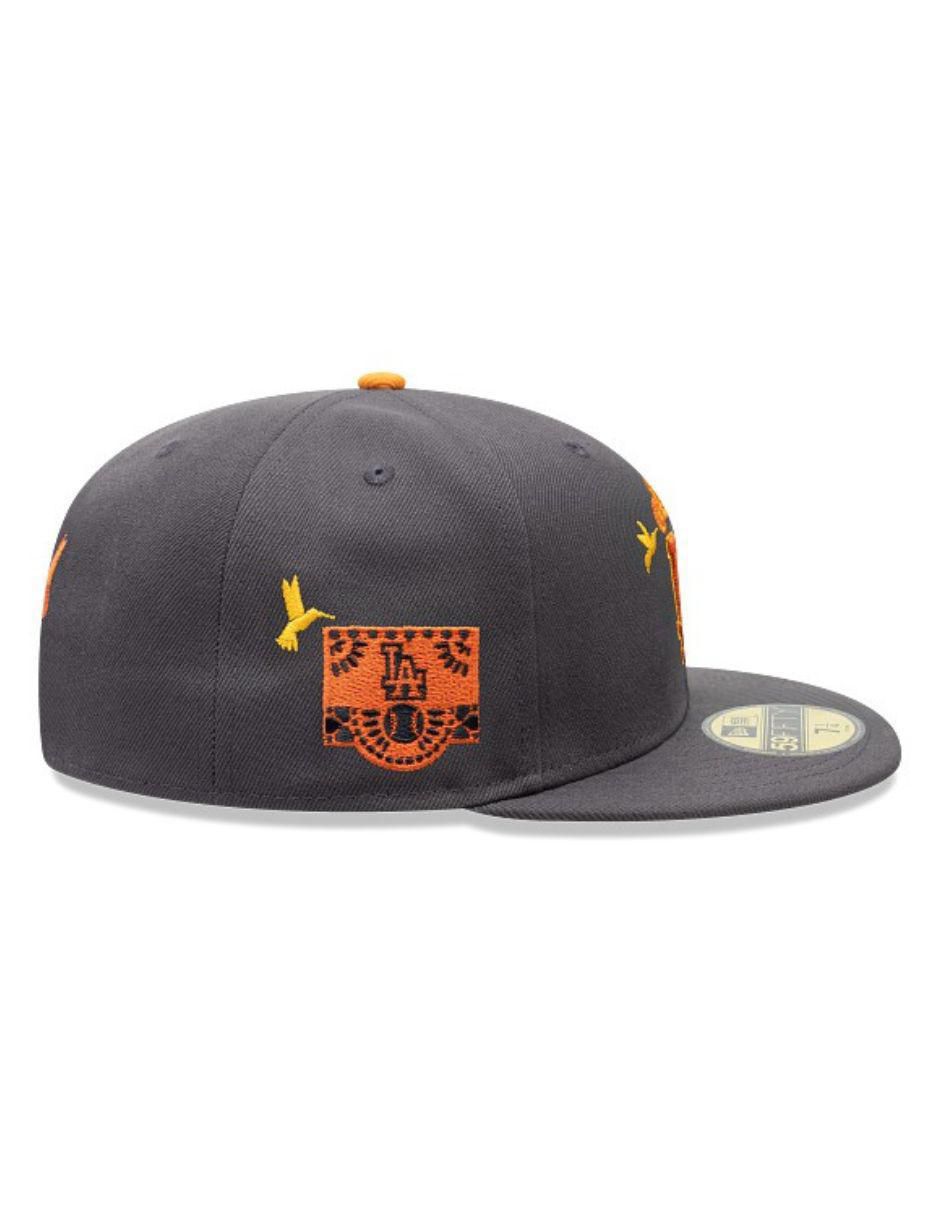 Gorra con visera plana cerrada para béisbol Dia De Muertos Los Angeles Dodgers adulto