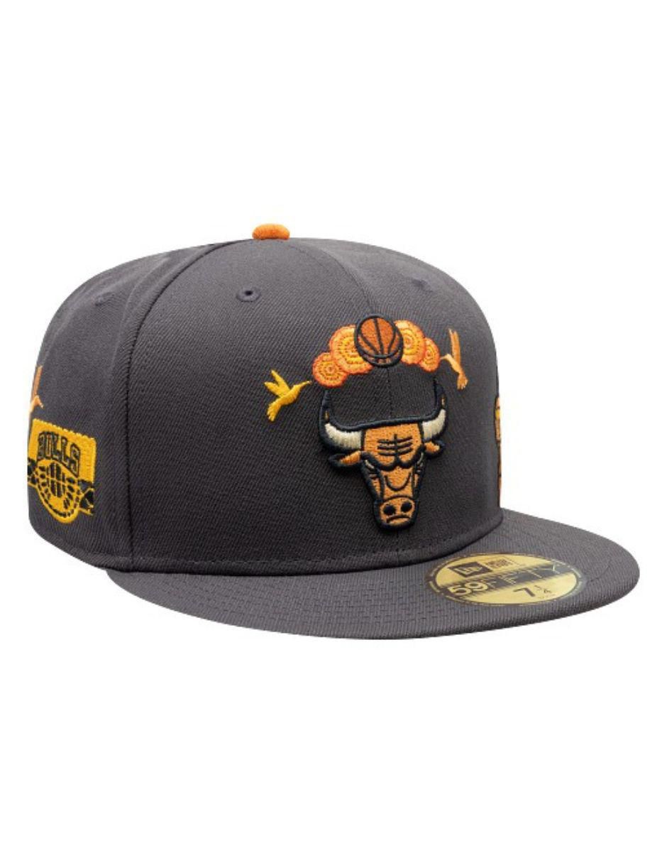 Gorra visera plana cerrada para básquetbol Day Of The Dead Chicago Bulls para adulto