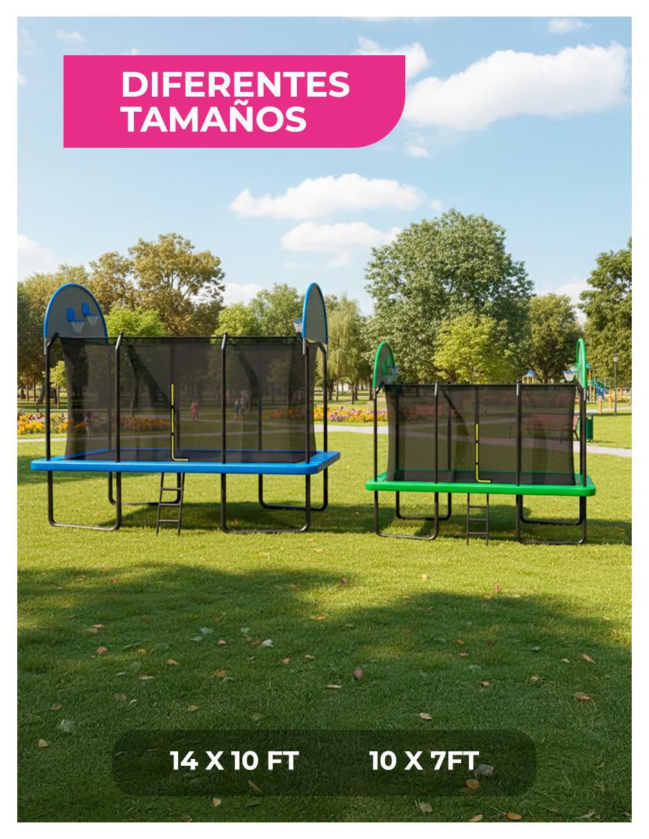 Trampolín Rectangular 10ft 7