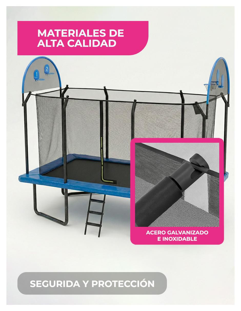 Trampolín Rectangular 10ft 8
