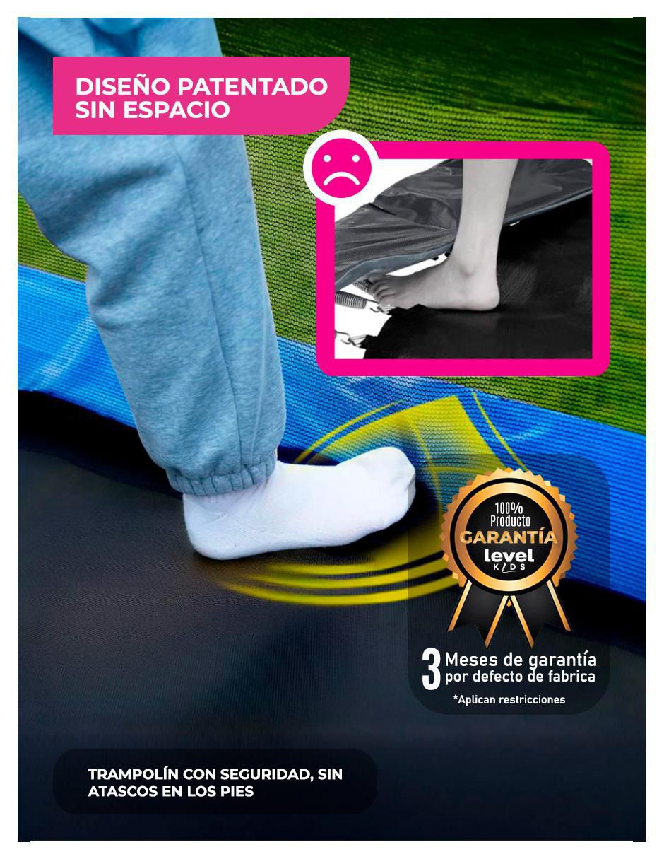 Trampolín Rectangular 10ft 6
