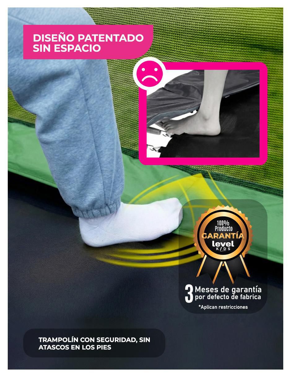 Trampolín Rectangular 10ft 6