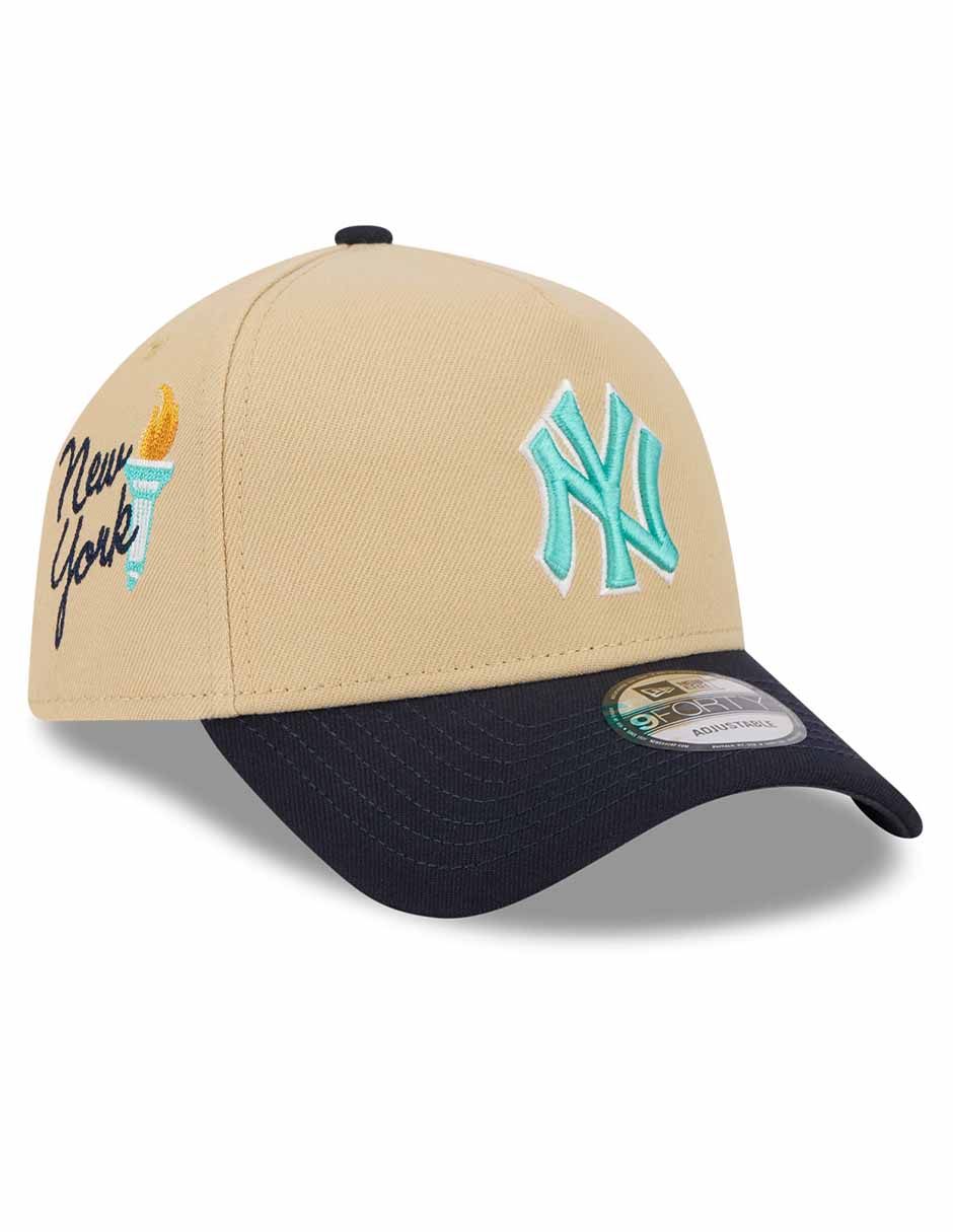 Gorra visera curva correa ajustable para béisbol City Side Patch New York Yankees para adulto 6