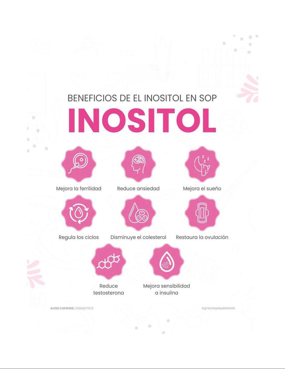 Set de suplementos alimenticios Myo D-Chiro Inositol con multivitaminico