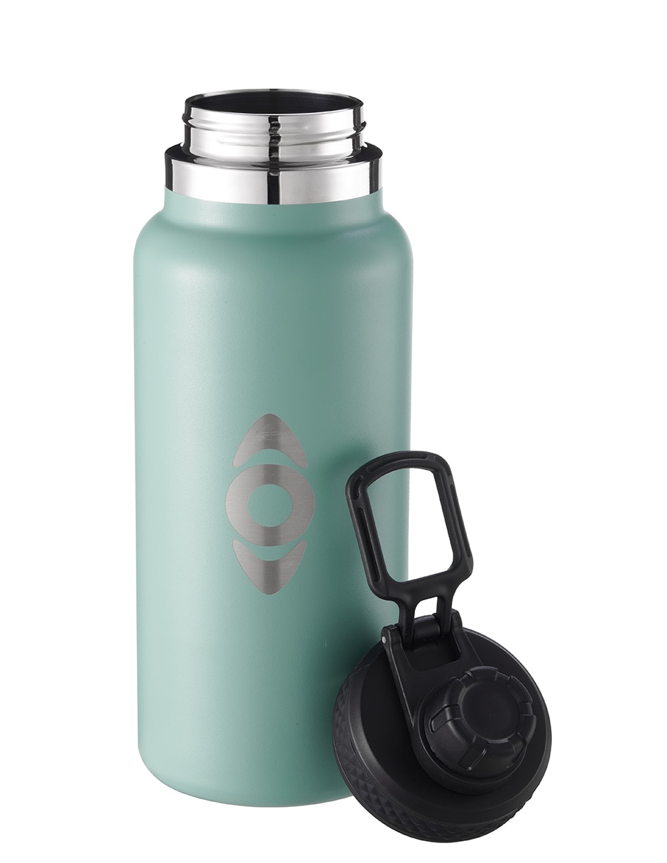 Botella de agua Droplet de acero inoxidable KABK0113 con tapa rosca 1 L