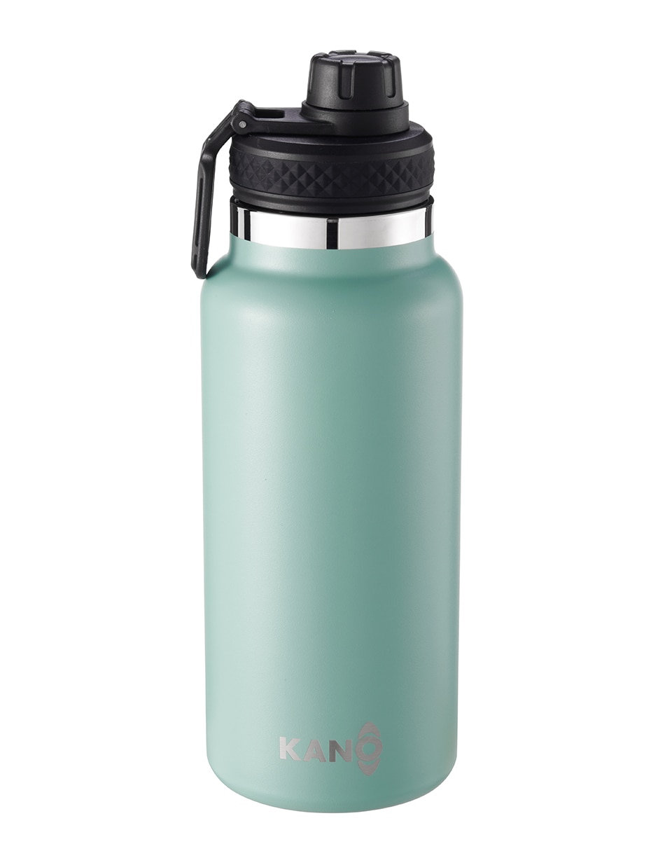 Botella de agua Droplet de acero inoxidable KABK0113 con tapa rosca 1 L