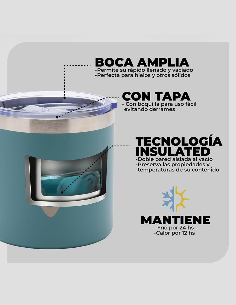 Taza térmica de acero inoxidable Tazón 400 Ml con tapa a presión 3