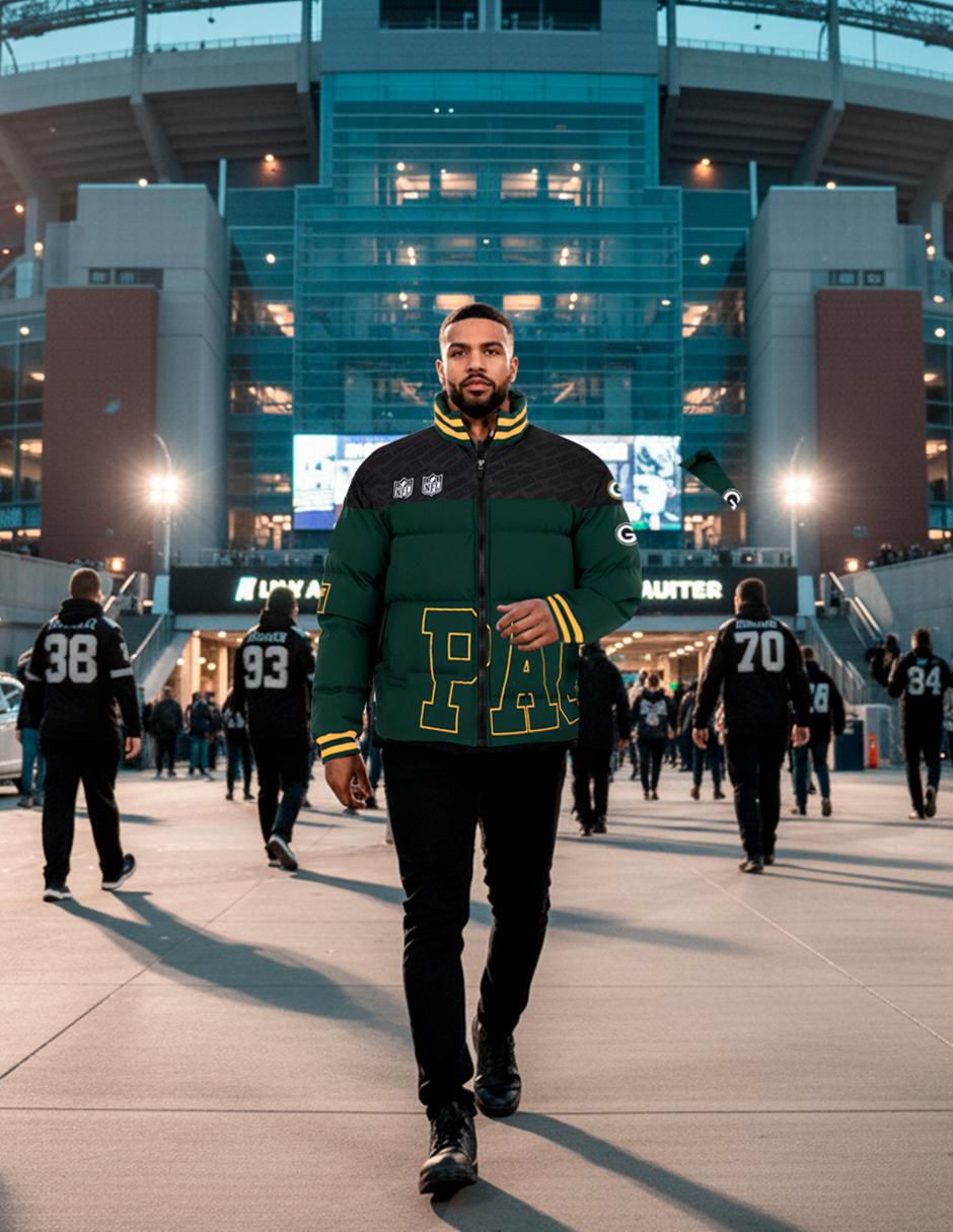 Chamarra para fútbol americano Green Bay Packers de hombre 4