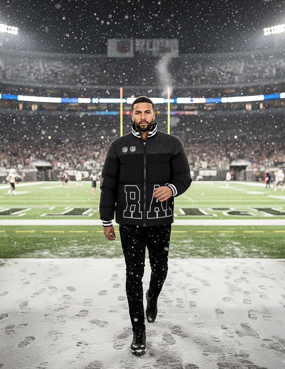 Chamarra para fútbol americano Las Vegas Raiders de hombre