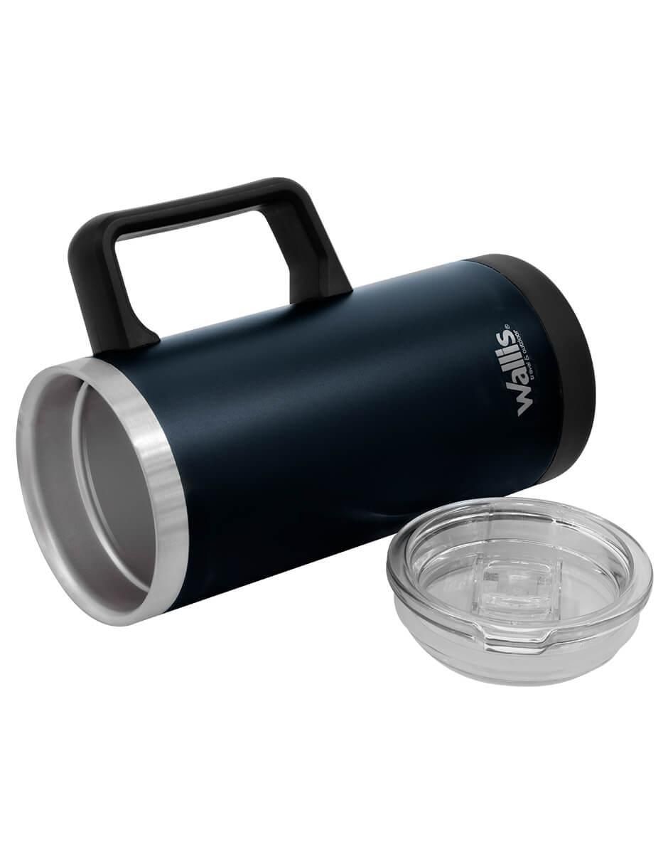 Taza térmica de acero inoxidable con tapa a presión 2
