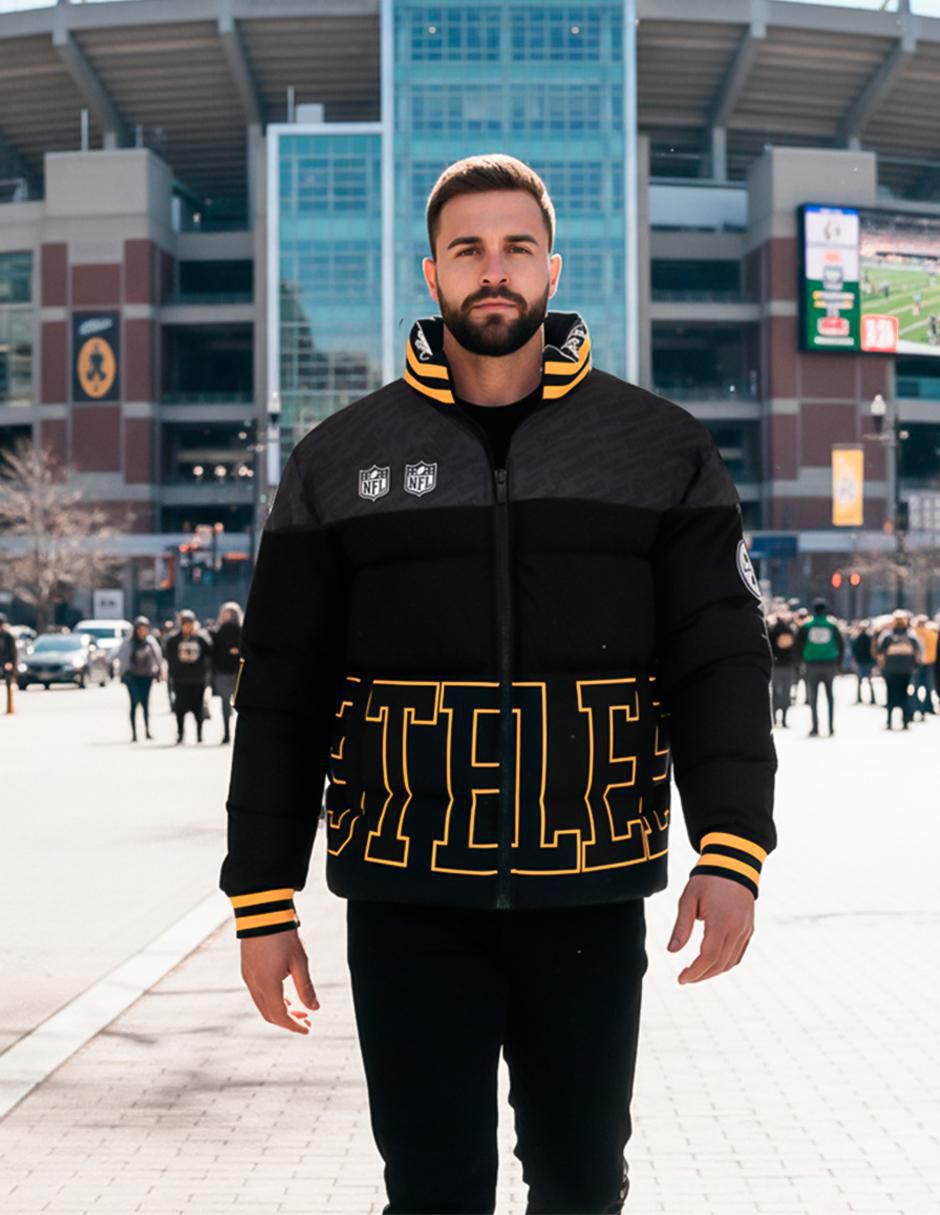 Chamarra para fútbol americano Pittsburgh Steelers de hombre 4
