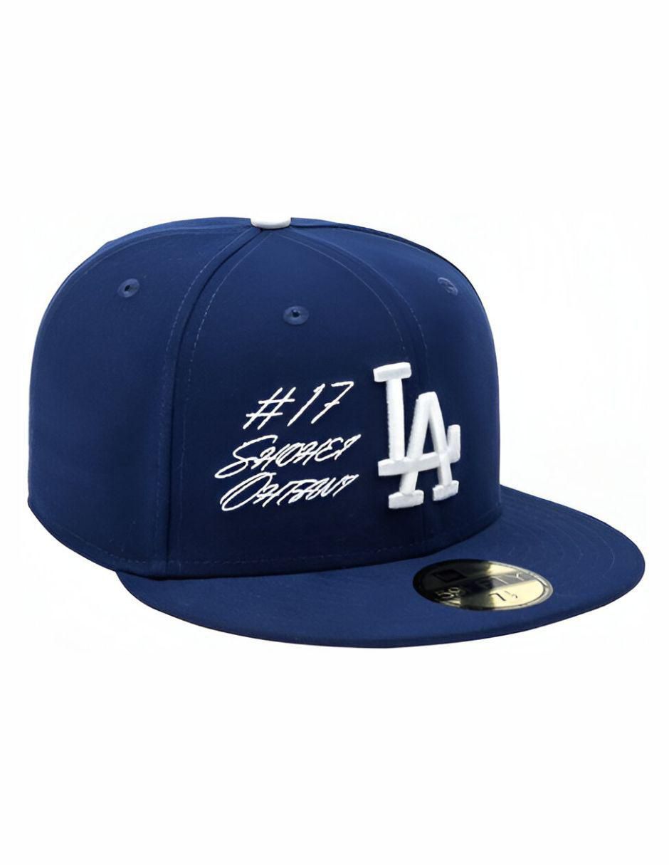 Gorra visera plana cerrada para béisbol 5950 MLB Script Los Angeles Dodgers para adulto