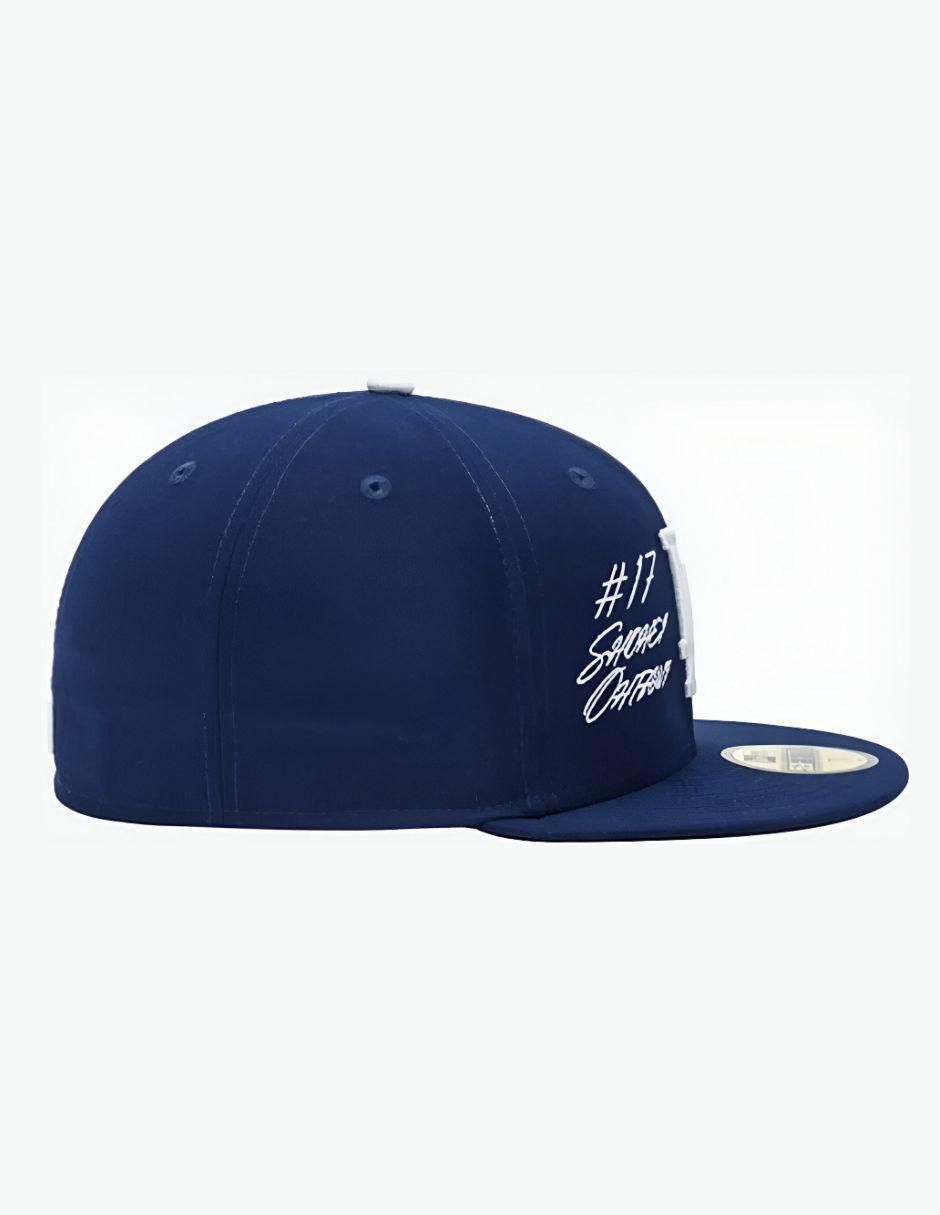 Gorra visera plana cerrada para béisbol 5950 MLB Script Los Angeles Dodgers para adulto