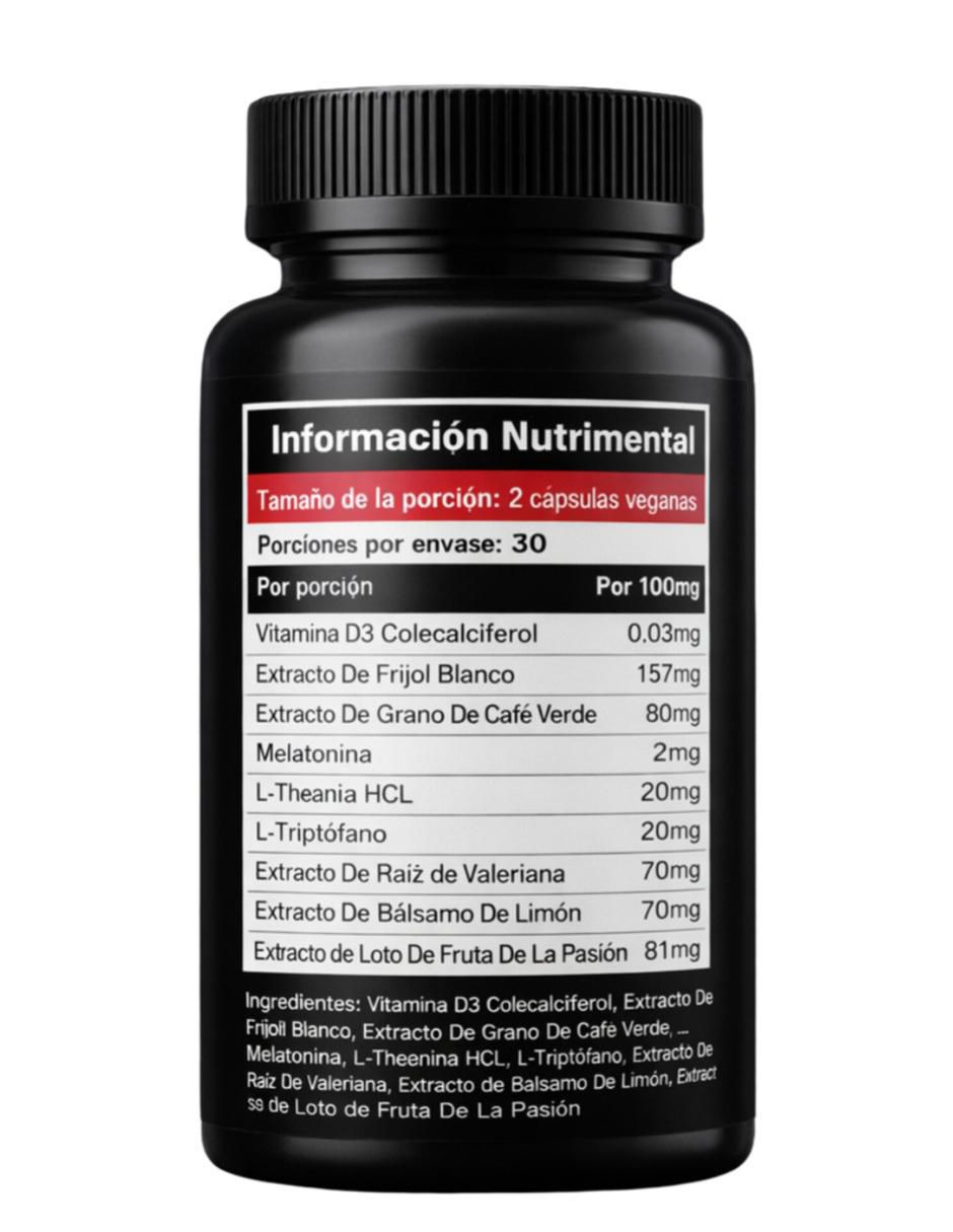 Termogenico Night Time con multivitaminico de 30 cáp 2