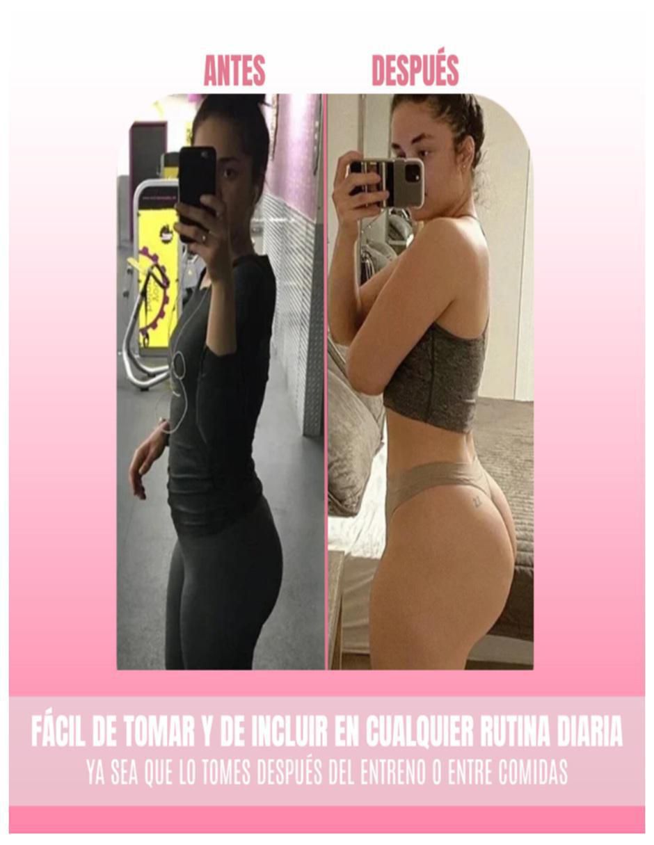 Creatinegluteo grande for women con creatina + vitaminas y aminoácidos de 30 cápsulas